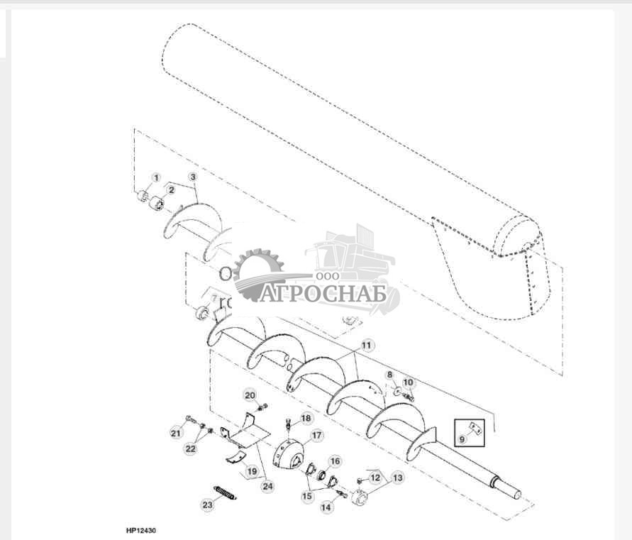 HORIZONTAL UNLOADING AUGER (17- AND 20-FT.) 